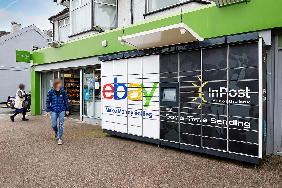 eBay和InPost合作的包裹储物柜