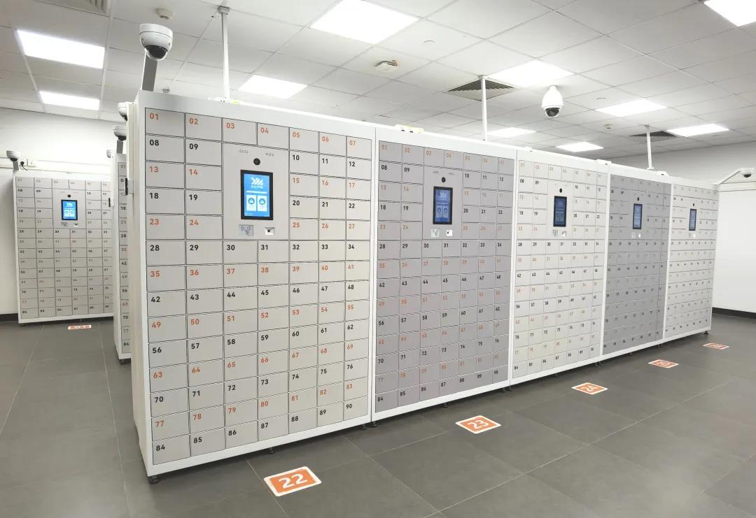 智能手机柜暂存柜现场图 智能手机柜暂存柜现场图