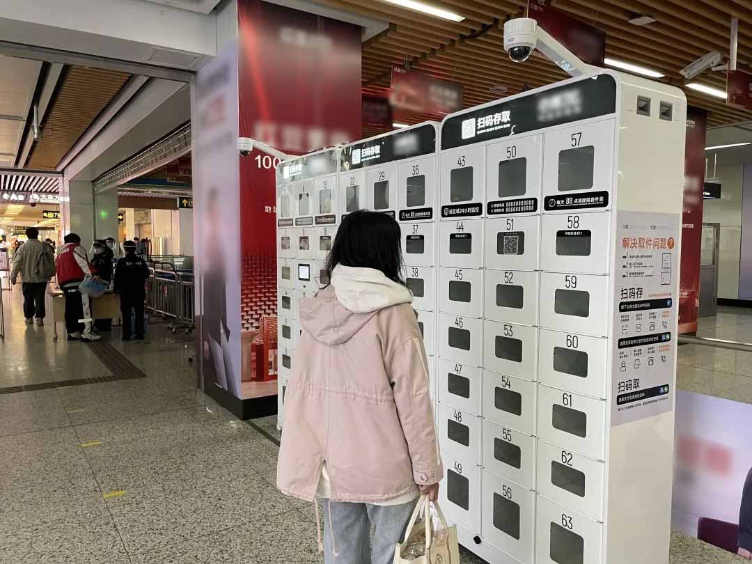 无锡地铁早餐外卖自助取餐柜来了